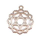 WYSIWYG 7pcs 30mm Antique Silver Color Chakra Charms For Jewelry Making Jewelry Accessories