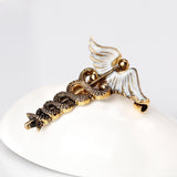 WYSIWYG Crystal Caduceus Pins Badge Brooches Lapel Pin Medicine Symbol Jewelry Gifts For Nurse Doctor Medical Students