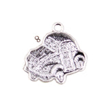10pcs Charms Retro Classic Car 31x32mm Tibetan Bronze Silver Color Pendants Antique Jewelry Making DIY Handmade Craft