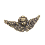 10pcs Charms angel wings cupid 50x23mm Tibetan Bronze Silver Color Pendants Antique Jewelry Making DIY Handmade Craft
