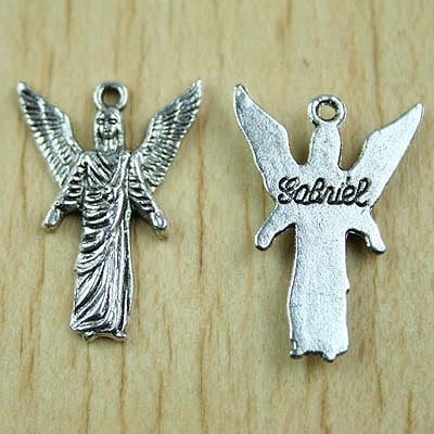 10pcs silver Archangel Gabriel Trinket h1397