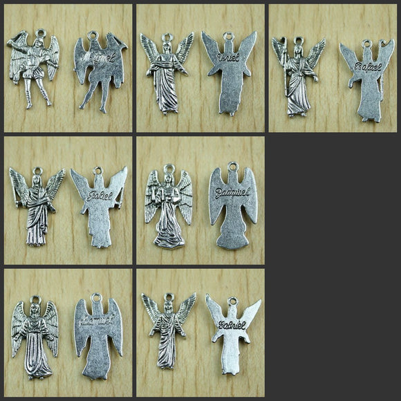 105PCS tibetan silver Mixed archangel charms (7 archangels)